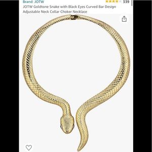 Gold chocker costume snake necklace worn once